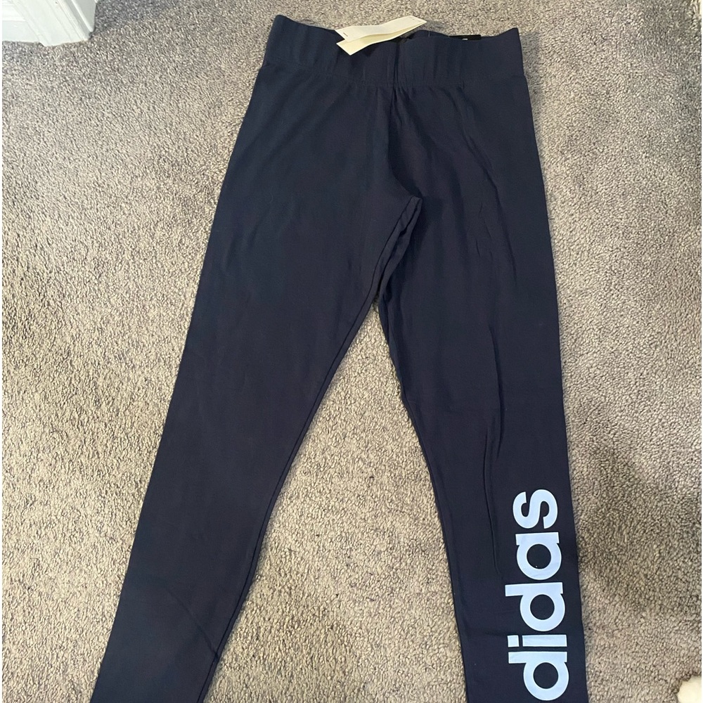 Adidas Navy Leggings women sz small